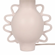 Maklaine Modern Contemporary Cream Finish Pleated Table Lamp