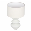 Maklaine Modern Contemporary Cream Finish Textured Table Lamp