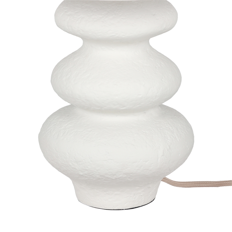 Maklaine Modern Contemporary Cream Finish Textured Table Lamp