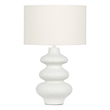 Maklaine Modern Contemporary Cream Finish Textured Table Lamp