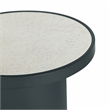 Maklaine Modern Contemporary Antique Silver Mirrored Side Table