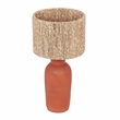 Maklaine Terracotta Natural Table Lamp