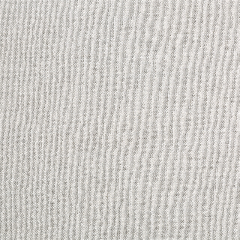 Maklaine Contemporary Rich Cream Linen Textured Fabric King Bed