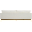 Maklaine Linen Cream Sofa Rectangular 89.5