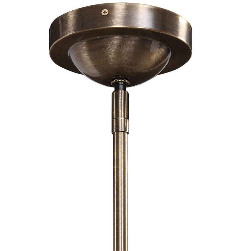 Maklaine Steel and Glass Antique Brass Chandelier Sputnik 12-Light Unassembled