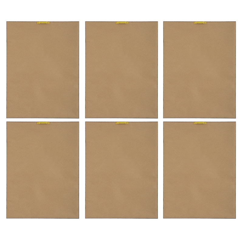 Maklaine Contemporary Plastic & Paper Prints in Brown/White (Set of 6)