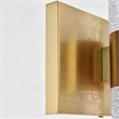 Maklaine Contemporary 6 Light Clear LED Vanity Light in Gold