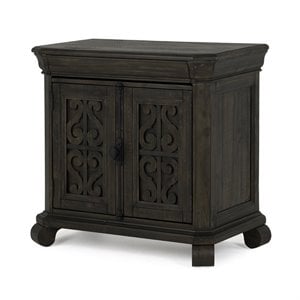 Maklaine Pine Wood Peppercorn Chest Rectangular Adjustable 32&quot x 34&quot x 18&quot Assembly Required