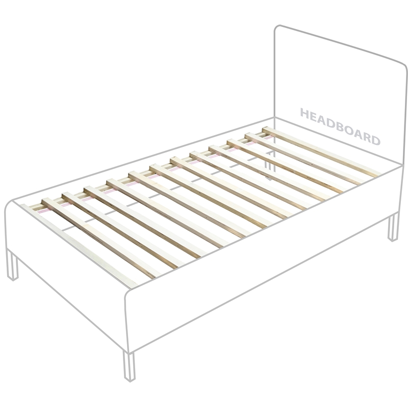 Maklaine Contemporary Rich Black Finish Solid Ash Wood Twin Bed
