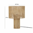 Maklaine Modern / Contemporary Handmade Natural Large Table Lamp