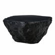 Maklaine Concrete Black Coffee Table Rectangular Handmade Outdoor-Safe Unassembled