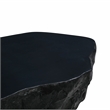 Maklaine Concrete Black Coffee Table Rectangular Handmade Outdoor-Safe Unassembled
