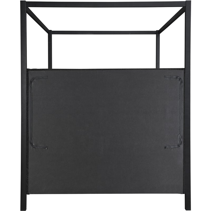 Maklaine Modern / Contemporary Green Finish Boucle Fabric King Bed