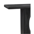 Maklaine Modern Rustic Console Table in Black Mango Wood Finish