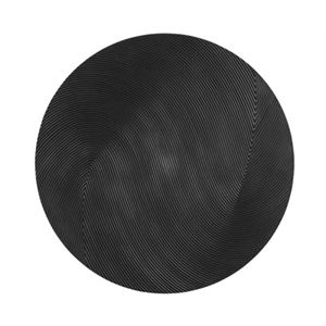 Maklaine Modern Handcrafted Wall Art in Black Engineered Wood