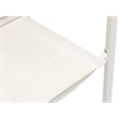 Maklaine Contemporary Cream Rope Fabric Outdoor Patio Dining Arm Chair