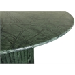 Maklaine Contemporary Green Handcrafted Genuine Marble Dining Table