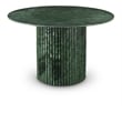 Maklaine Contemporary Green Handcrafted Genuine Marble Dining Table