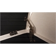 Maklaine Contemporary Tufted Roll Arm Storage Bench Sky Neutral