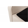 Maklaine Contemporary Tufted Roll Arm Storage Bench Sky Neutral