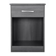 Maklaine Modern / Contemporary 1 Drawer RTA Nightstand in Gray