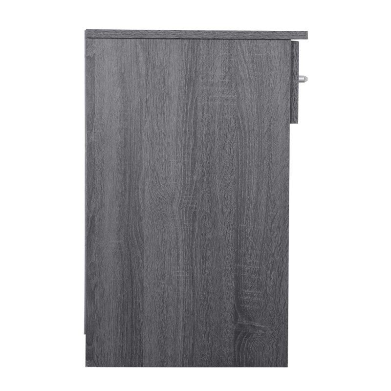 Maklaine Modern / Contemporary 1 Drawer RTA Nightstand in Gray
