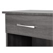 Maklaine Modern / Contemporary 1 Drawer RTA Nightstand in Gray
