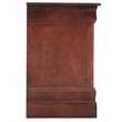 Maklaine Contemporary 2 Drawer Nightstand in Cherry - Fully Assembled