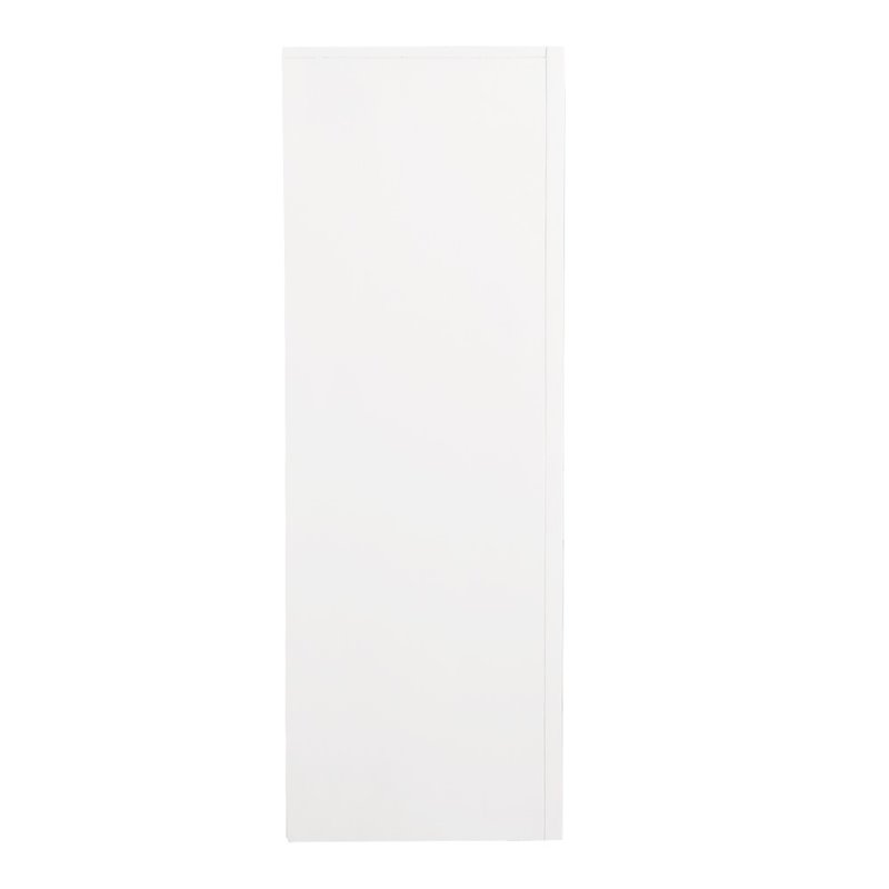 Maklaine Contemporary 5 Dovetailed Drawers Chest in White - Fully Assembled