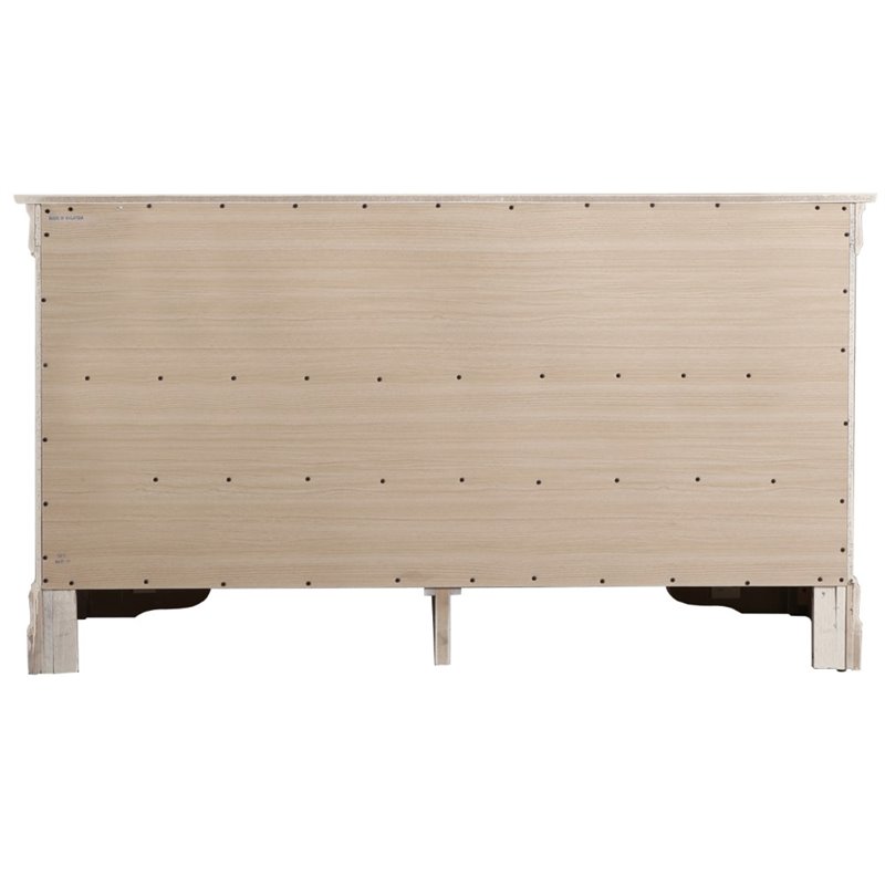 Maklaine Modern / Contemporary 6 Dovetailed Drawers Dresser in Beige