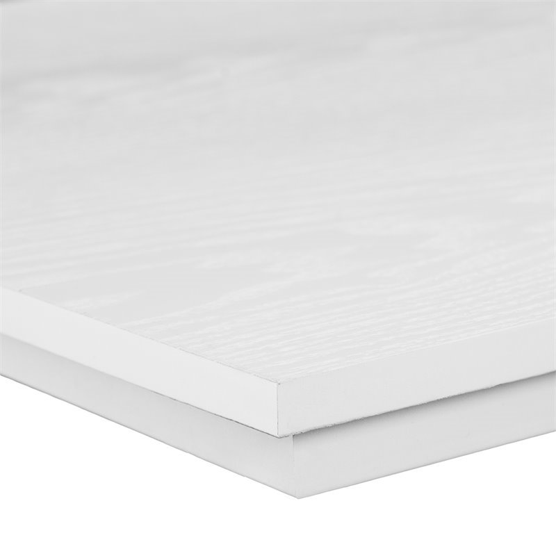 Maklaine Modern / Contemporary Wall Mount Writing Desk in White