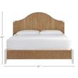 Maklaine Transitional Wicker / Rattan King Bed King in Mahogany