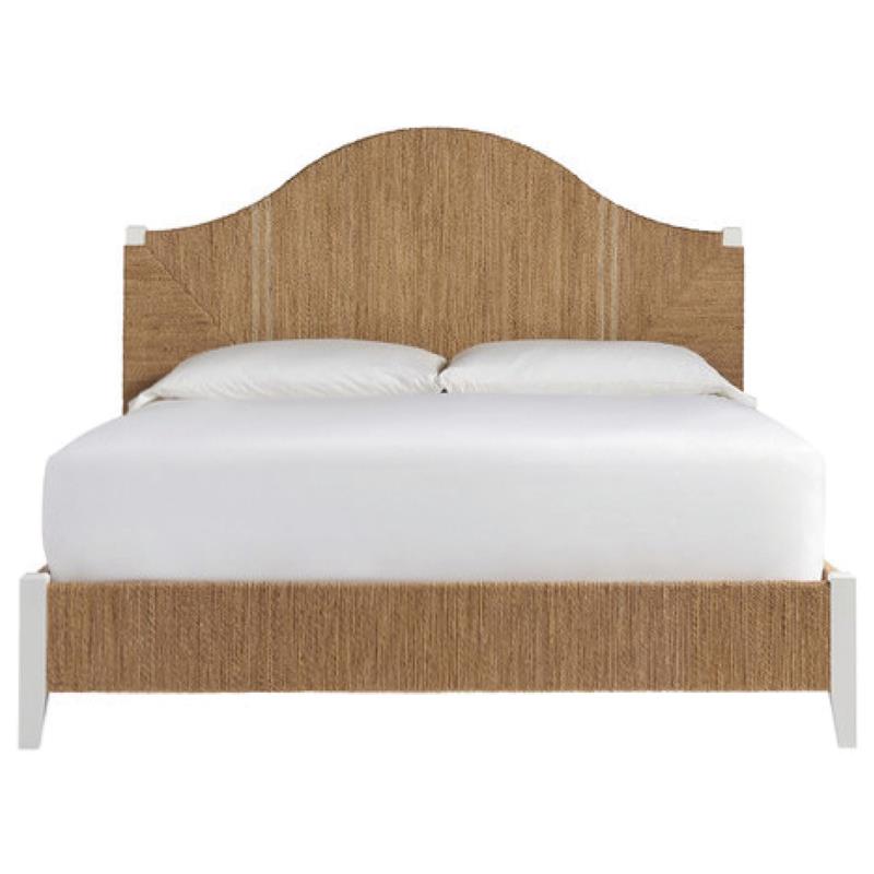 Maklaine Transitional Wicker / Rattan King Bed King in Mahogany