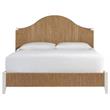 Maklaine Transitional Wicker / Rattan King Bed King in Mahogany