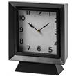 Maklaine Modern / Contemporary Black Metal Square Table Clock