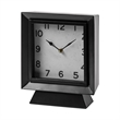 Maklaine Modern / Contemporary Black Metal Square Table Clock