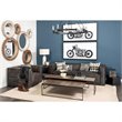 Maklaine Traditional Style Bronze Toned Metal Square Table Clock