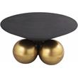 Maklaine Modern / Contemporary Cement Textured Top Coffee Table