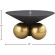 Maklaine Modern / Contemporary Cement Textured Top Coffee Table