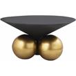 Maklaine Modern / Contemporary Cement Textured Top Coffee Table