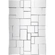 Maklaine Modern / Contemporary Geometric Designed Glass Mirror