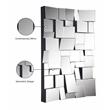 Maklaine Modern / Contemporary Geometric Designed Glass Mirror