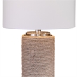 Maklaine Contemporary Coastal Table Lamp in Natural Rope Fabric