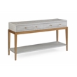 Maklaine Contemporary Wood Console Table in Soft Graphite Gray
