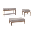 Maklaine Contemporary Wood Console Table in Soft Graphite Gray