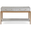 Maklaine Contemporary Wood Console Table in Soft Graphite Gray