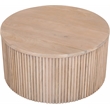 Maklaine Modern / Contemporary Solid Mango Wood Natural Coffee Table