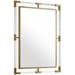 Acrylic Brushed Gold/Rectangular