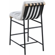 Maklaine Modern / Contemporary Cream Boucle Fabric Counter Stool