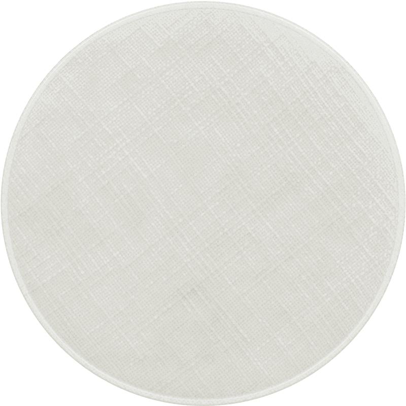 Maklaine Mid-Century Modern Cream Finish Boucle Fabric Stool
